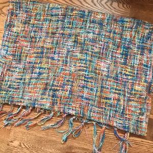 Beautiful Multicolored Hand Knit Scarf